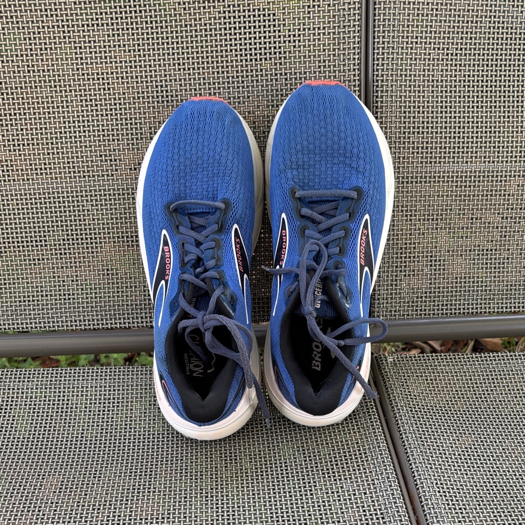Brooks Men Blue And White Sneakers